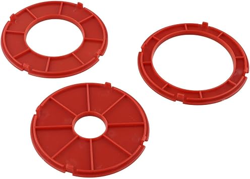 2610915125 Insert Ring Set Compatible for Bosch RA1171 RA1180 RA1181, Tool-Free Installation Router Table Accessories, 3 Pieces