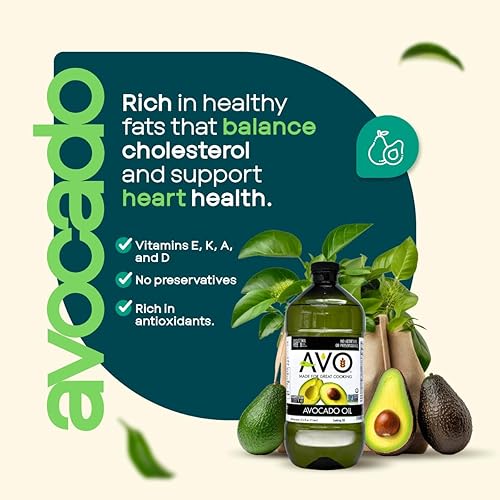 Miniatura 4 de AVO - Freír con aceite de aguacate 100% sin OMG, hornear, salteado antiadherente, ensaladas, vinagreta, adobos, revestimiento de sartén, cocina