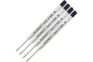 Ball Point Medium Schmidt P900 Parker Style Pen Refill - (4 Pack)