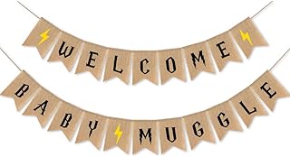 Decoración rústica para fiestas de baby shower, banner de arpillera, anuncio de bebé y género revelar suministros y regalo...