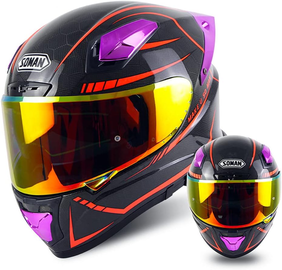 X8 チーターパターンカーボンファイバーヘルメット ミリタリーグレードカーボンファイバーバイクヘルメット フルフェイスヘルメット レ