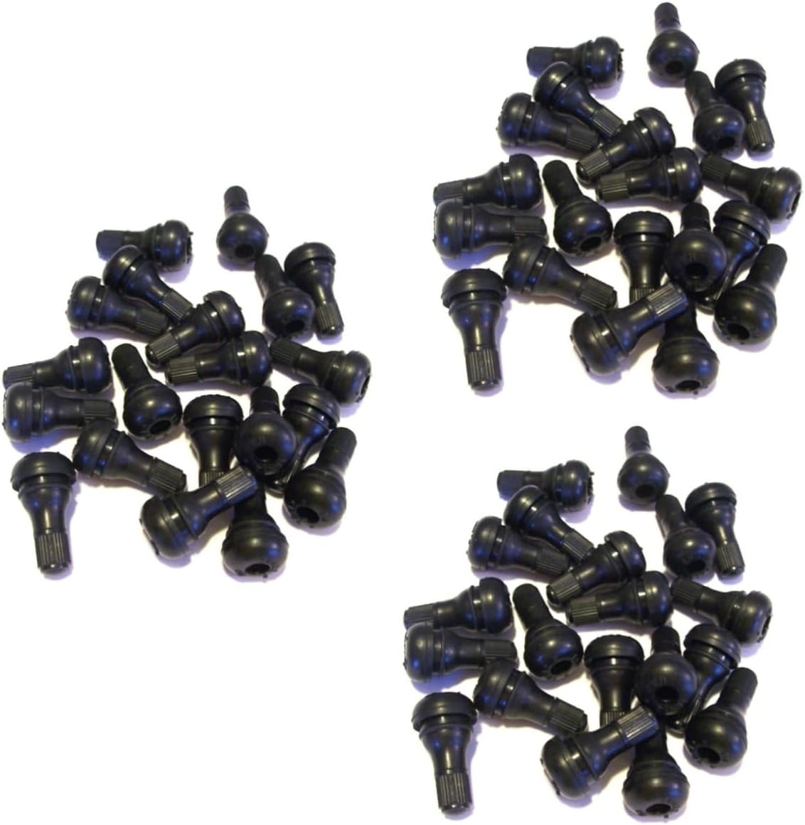 DOITOOL 60 pcs Rubber- Black Car Caps Universal Motorcycles Tire Bike Rubber Exterior Vale Truck Stems Air Stem for Suvs Valve Replacement Tr- Cover Trucks Accessories Wheel