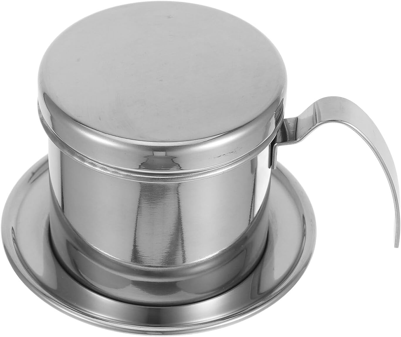 Alipis Vietnamese Coffee Brewer Stainless Steel Coffee Drip Maker with Handle for Home and Outdoor Brewing
