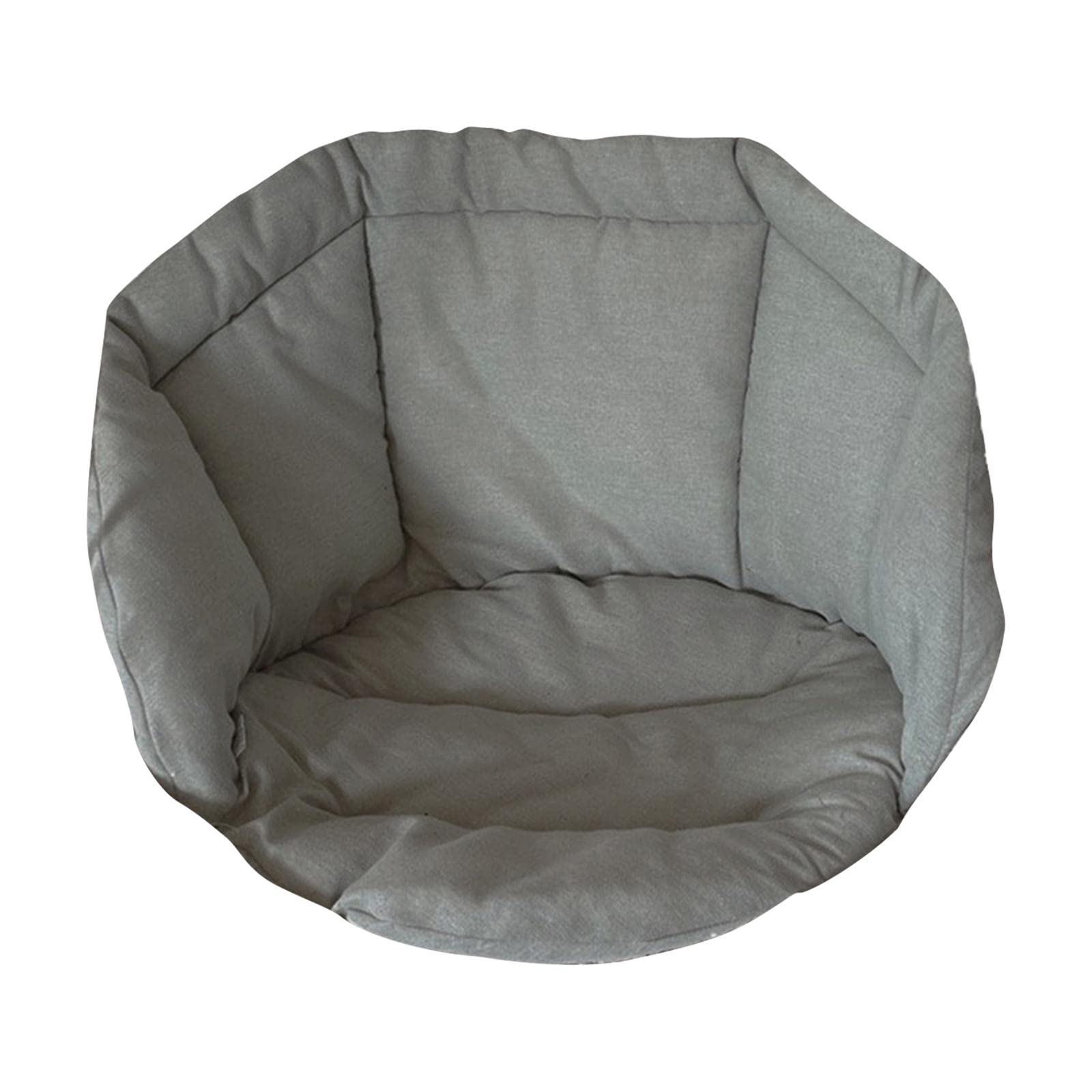 Cojín para Silla Colgante Almohadilla Gruesa para Asiento Cojines de Repuesto para Sillas Colgantes y Fundas de Almohadilla en Lino Transpirable