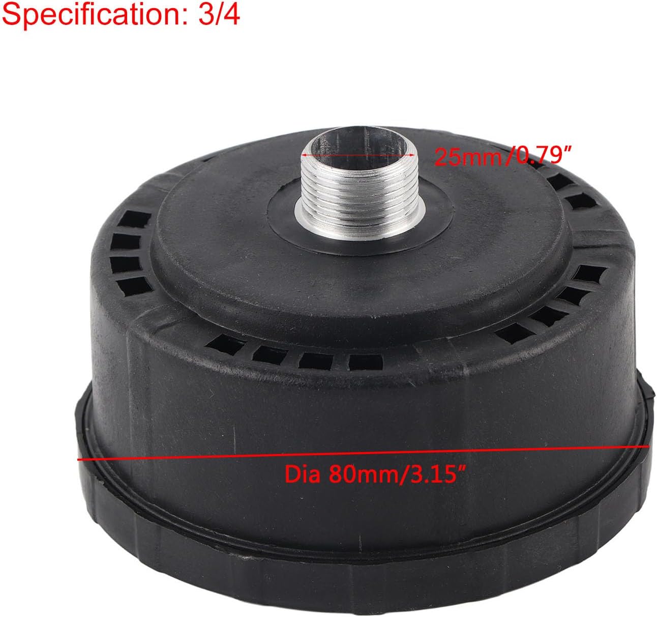 Screw Compressors, Screw Air Compressor Air Filter Accessories Thread Air Compressor Muffler Parts Piston 2Pcs 3/4 25mm Air Compressor Intake Filter Muffler for Blowers