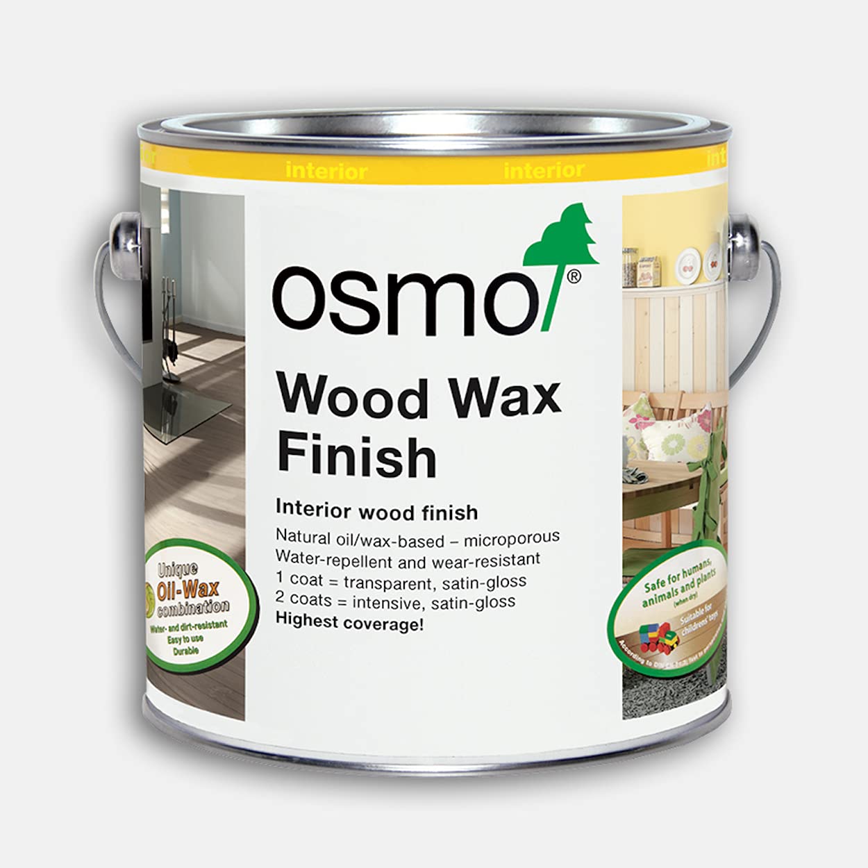 Osmo Wood Wax Finish Intensive - Pebble - 3181-125ml