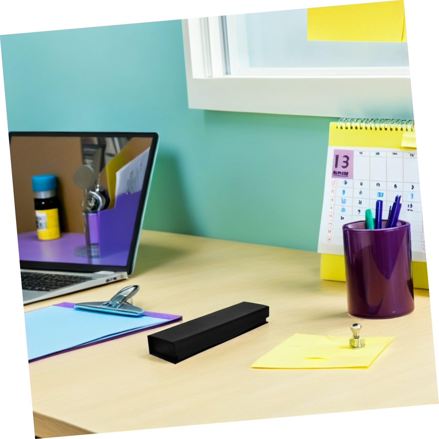 Scatola Regalo per Penne Nero Design Elegante e Resistente, 10 Pezzi per Back To School Party, Compatibile Penne a Sfera e Stilografiche, per Riunioni di Lavoro