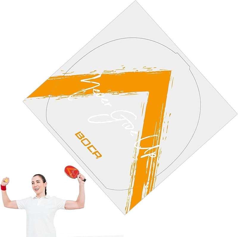 2 piezas de láminas de película adhesiva amarillas para raquetas de tenis de mesa, protector de goma antiestático transparente, lámina protectora de goma para palas de ping pong de larga duración, para raquetas de tenis de mesa de 17 cm x 17 cm