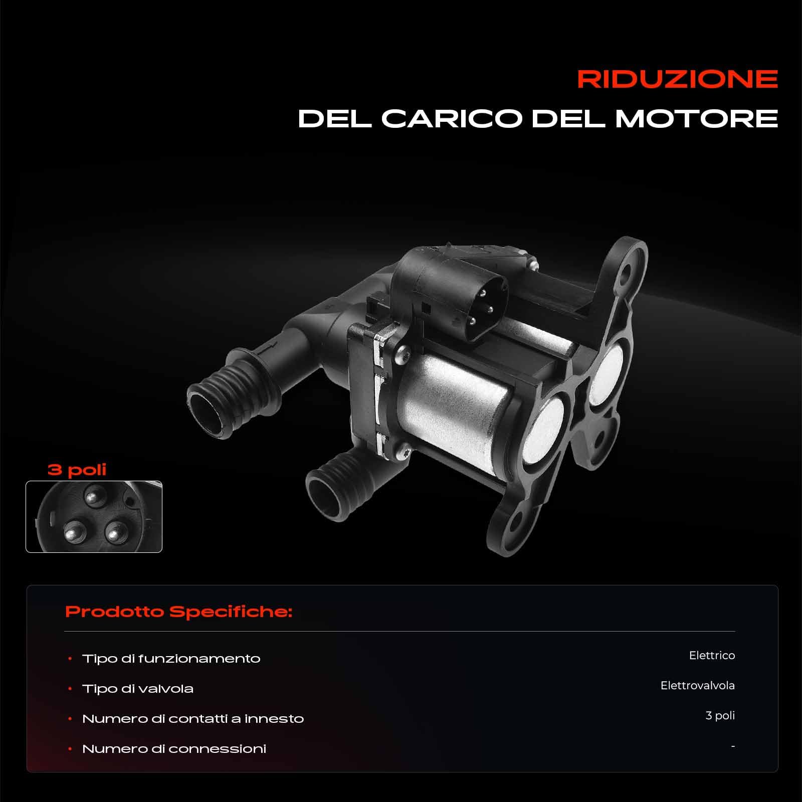 Frankberg Valvola di regolazione del refrigerante Valvola di riscaldamento Compatibile con Serie 5 E34 2.5L Serie 8 E31 5.0L Serie 7 E32 3.0L Serie 5 E34 2.0L Serie 7 E32 3.4L Replace# 64118391417