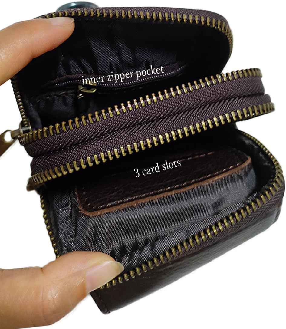 Simple Vintage Leather Waist Bag Fanny Pack Hip Bumbag with Adjustable Shoulder Strap Coffee