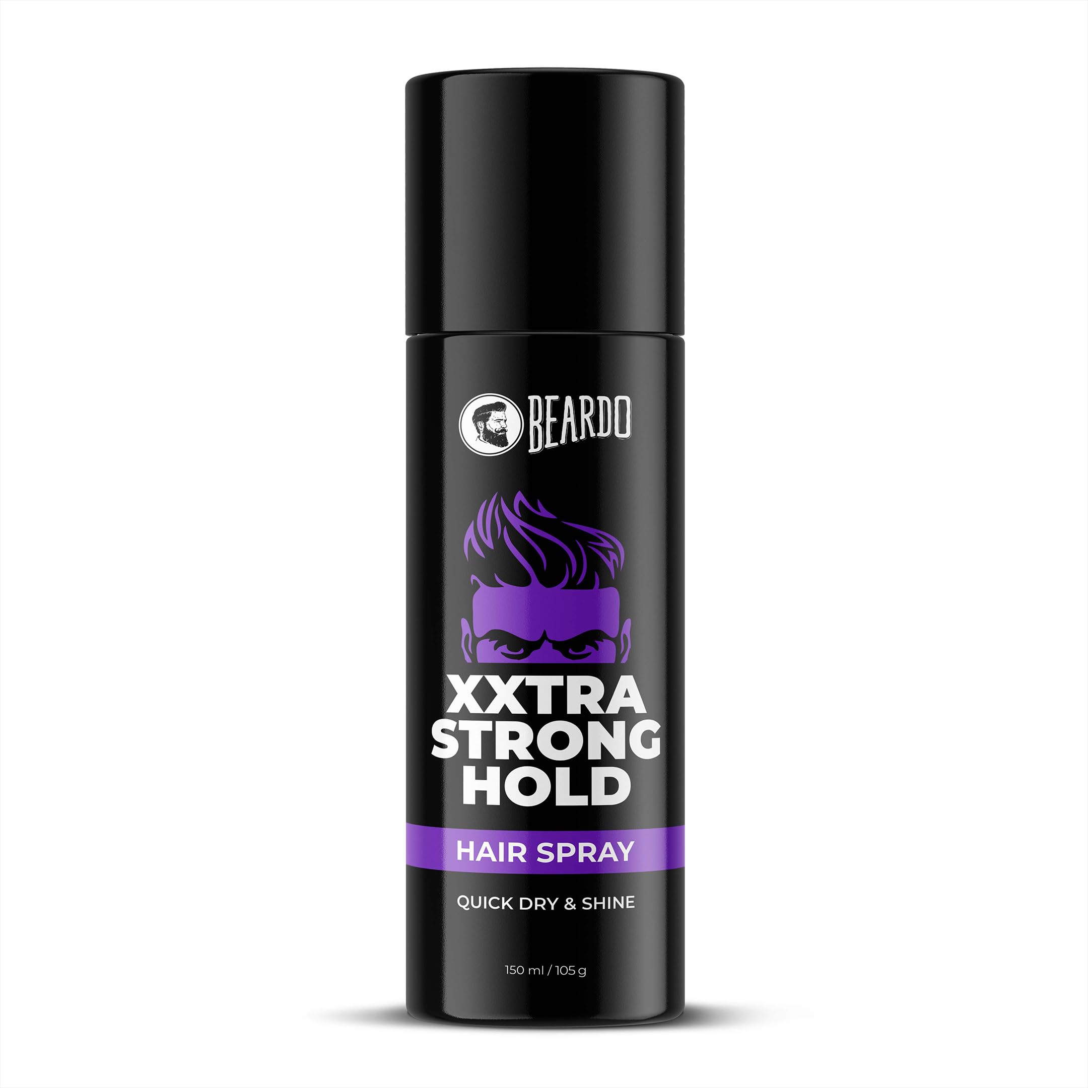 Beardo Xxtra Strong Hold Hair Spray, 150 ml/105 g | Xxstrastrong Hold | Hair Spray for men | Lightweight & Non-Sticky Hair Styling Spray | Extreme hold spray | Hair Setting spray