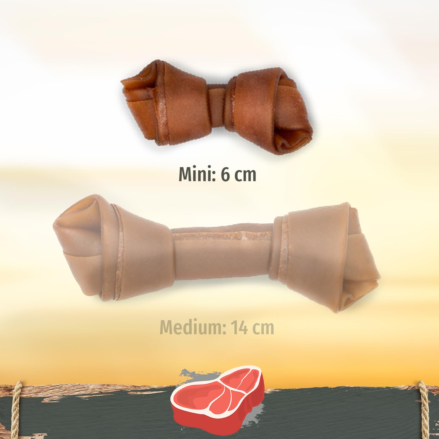 SmartBones Ossa masticabili Mini - Snack da masticare al Gusto di manzo per Cani di Piccola Taglia, 8 Pezzi