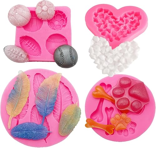 Miniatura 16 de Molde de silicona para muchos arcos, arcilla polimérica, fondant, azúcar, manualidades, manualidades, bricolaje, caja fuerte para tartas, 5 unidades