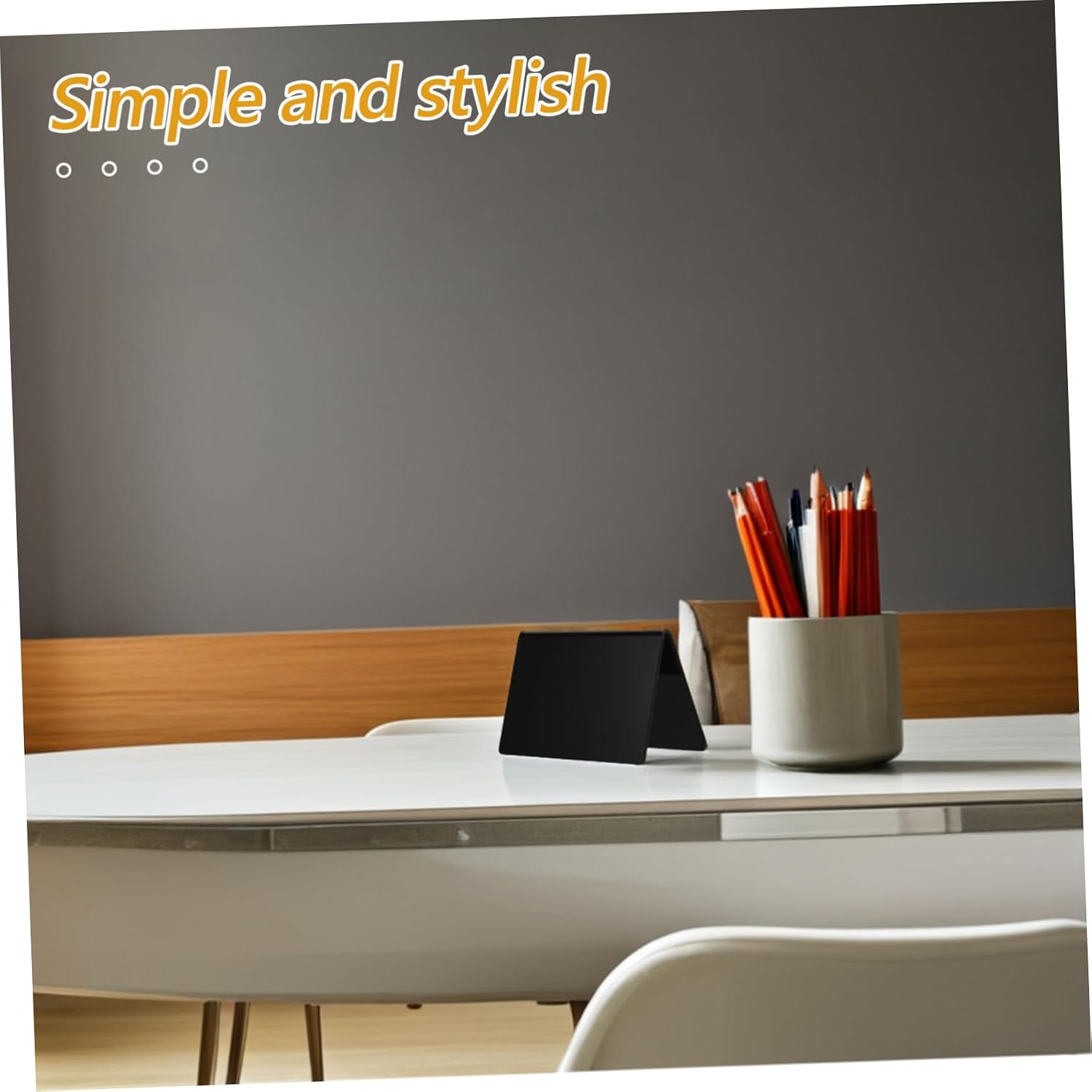 Ciieeo 6pcs Mini Chalkboard Signs Erasable Acrylic Tabletop Labels for Food Display Parties Weddings Bakeries Compact and Stylish