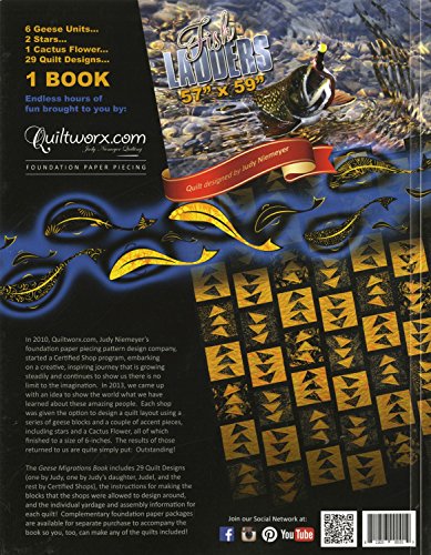 Geese Migrations Quilt Pattern Project Book Quiltworx #TOP14