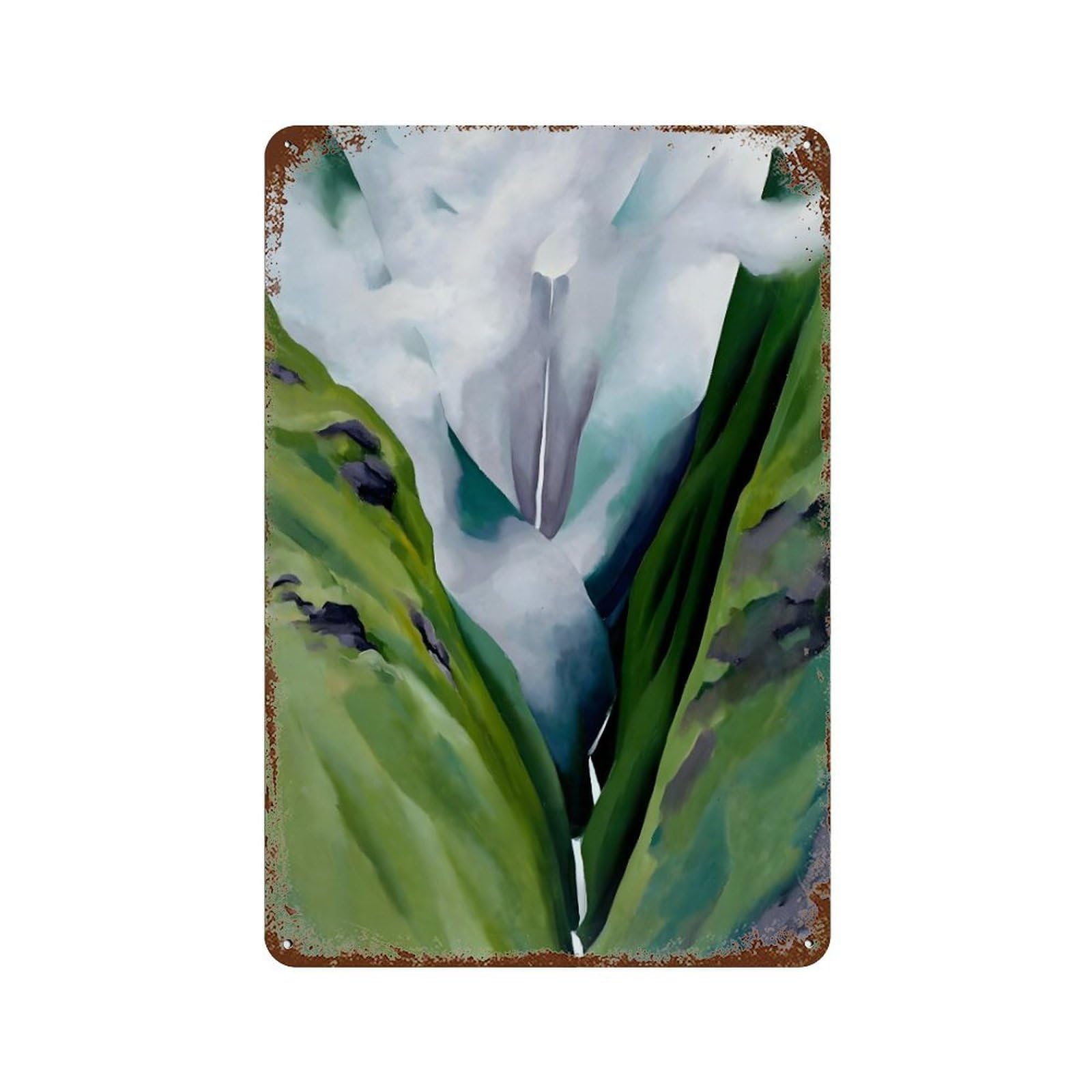 xiaoxiaoshen American Artist Georgia O'Keeffe (49) Wall Decor Art Metal Tin Poster Modern Home Decor Art Home Bar Shop Decorations Vintage Sign 30x20cm