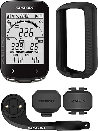 iGPSPORT BSC100S Computadora GPS para Bicicleta Inalámbrica, Pantalla LCD de 2.6'' 40H Recargable Impermeable Computadora de Ciclismo Bluetooth ANT+