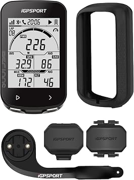 iGPSPORT BSC100S GPS Bike Computer Wireless, 2.6 LCD Display 40H Rechargeable Waterproof Cycling Computer Bluetooth ANT+