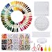 PP OPOUNT Bracelet Making Beads Kit with 50 Embroidery Floss, 1930 Pieces Alphabet Letter Beads and Braiding Disc for Friendship Bracelets, Jewelry Making