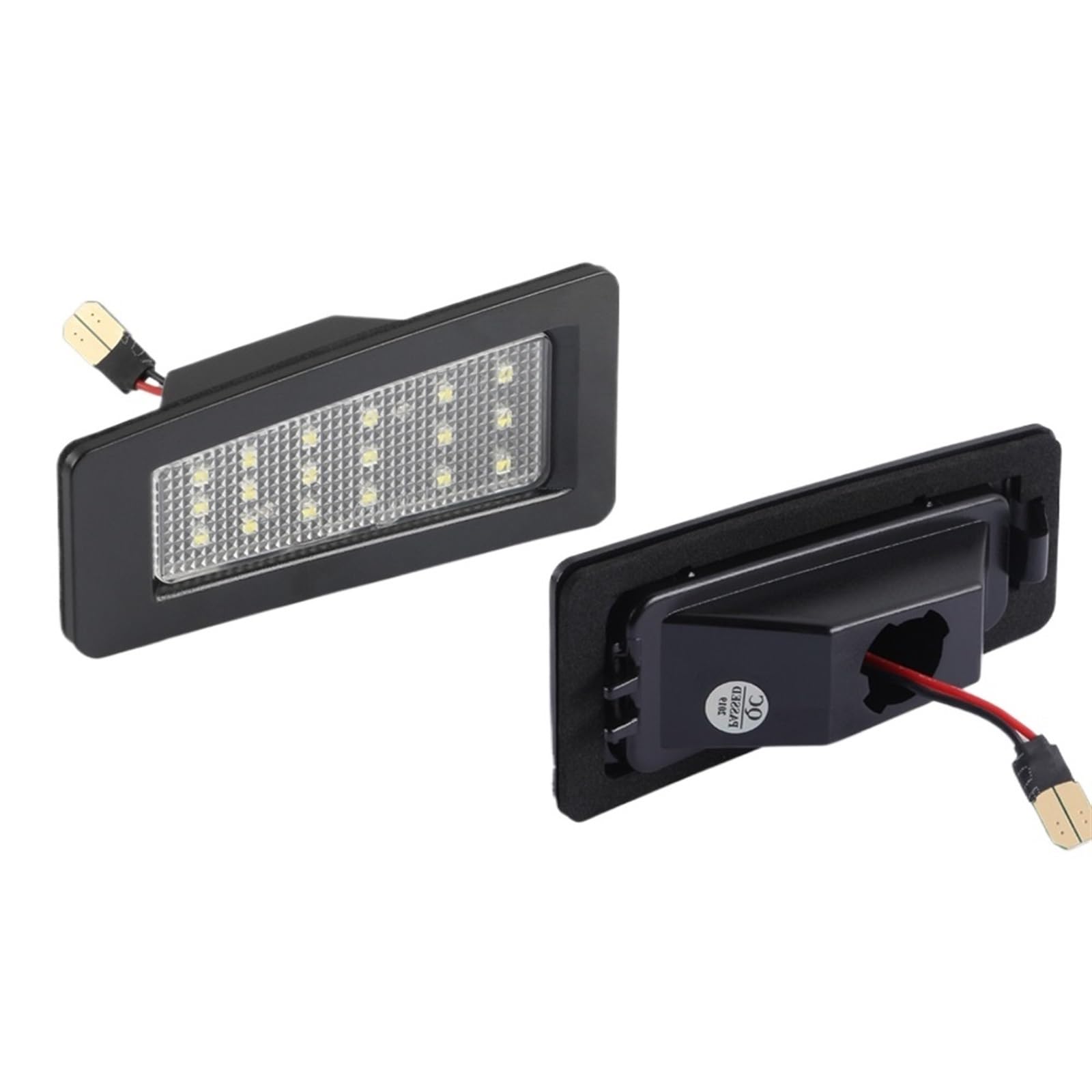 MOKEX2Pcs For Mazda 2 Sedan DJ DL 15-17, for Mazda 3 Axela 13-18, for Mazda CX-3 CX3 15-21 White LED License Plate Light Number Plate Lamps License Plate Lamp