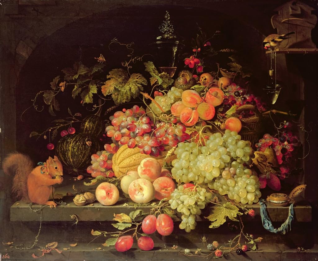 Tableau Nature Morte Abraham Mignon Image Toile Poésie Décorative Maison - 5