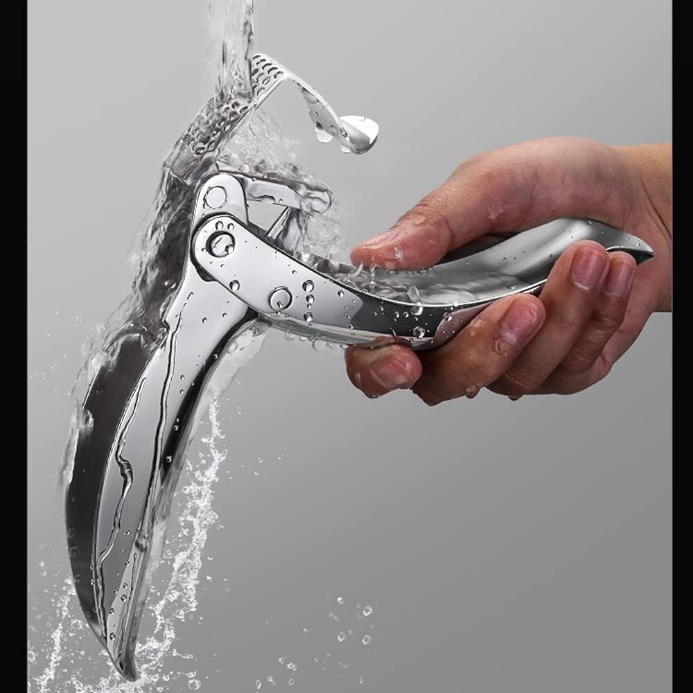 High Effective Garlic Press ，Garlic Crusher, Stainless Steel Anti-Rust Masher, Multifunctional Garlic Clip, Garlic Ginger, Manual/Home Garlic Peeler, Garlic Peeler, Garlic Masher, Minced Ginger Garlic