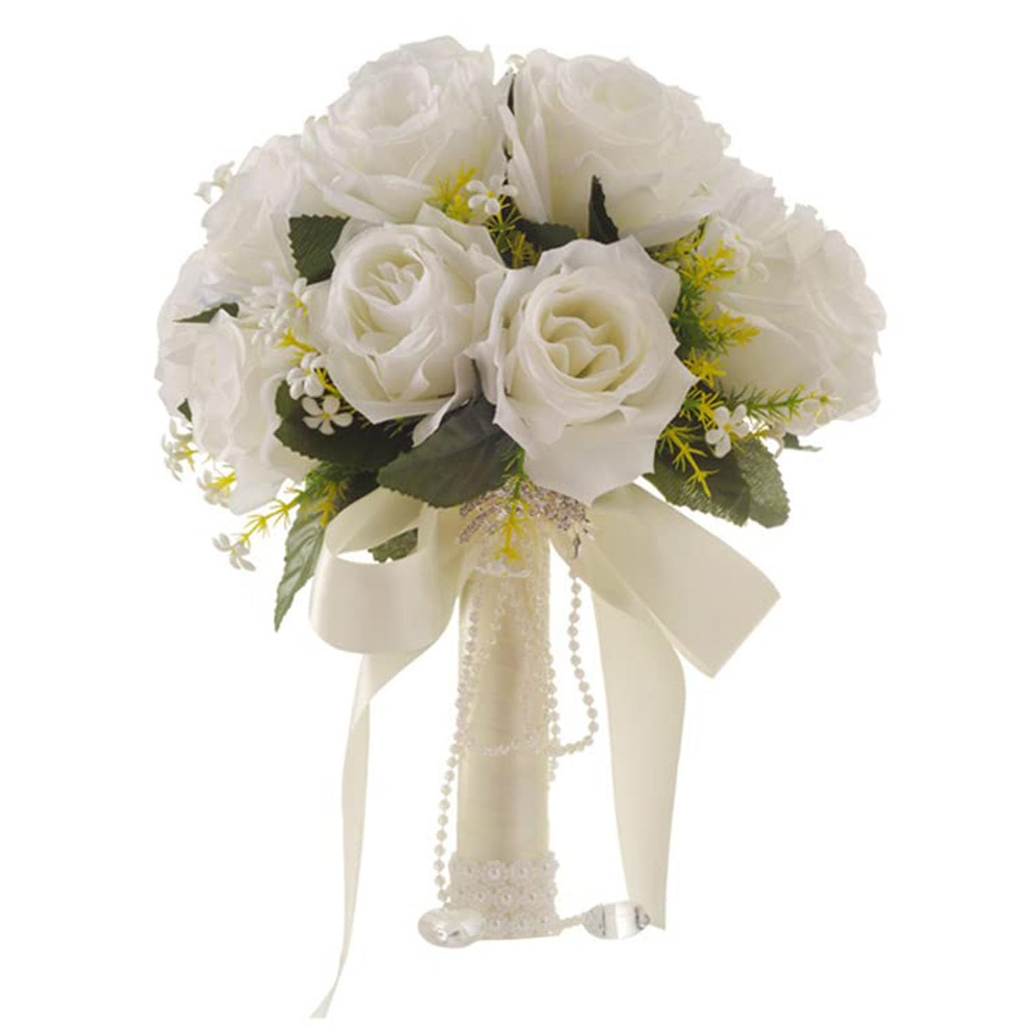 Xusxes Bouquet di Rose Finte Champagne Vintage Decorazione di Nozze Damigella D'onore Bouquet da sposa Rose Ramos de Novia Fiori da Sposa