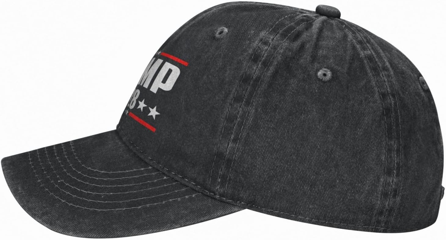 2028 President Election Low-Profile Classic Baseball Cap for Men and Women - Adjustable Dad Hat,Black - Image 3