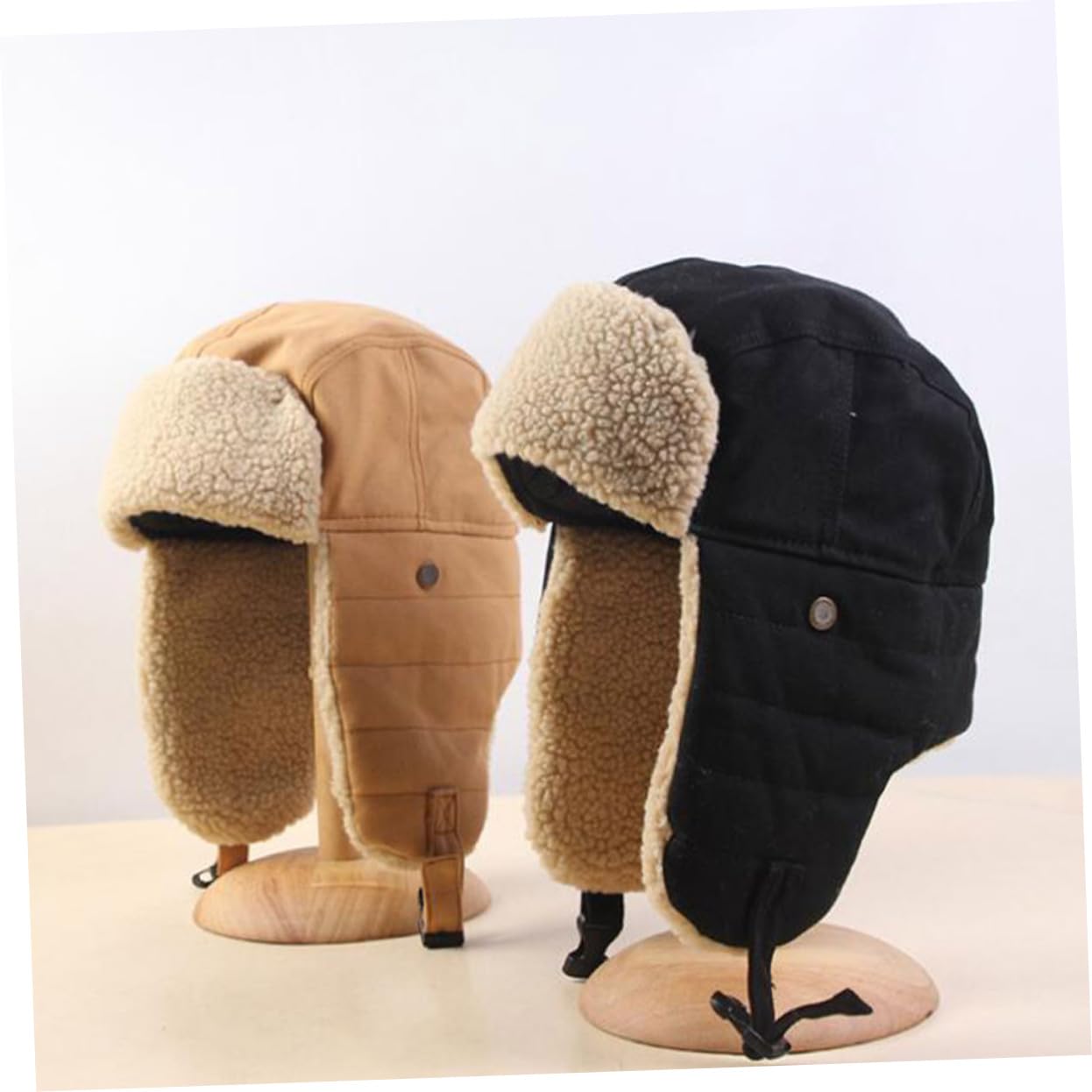 FOMIYES Unisex Winter Warm Cap Windproof Cycling Hat Ear Flaps Comfortable for Skiing Snowboarding Hiking Khaki