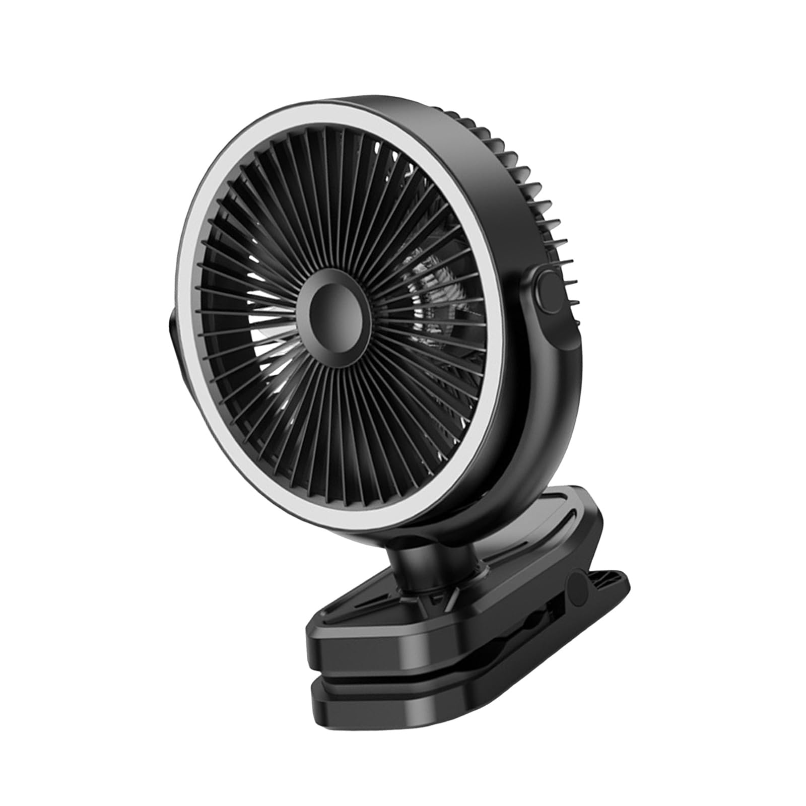 SHINLHUA Desktop Fan with Sturdy Clip Base and Hook 10000mAh Rechargeable Battery for Indoor Outdoor Cooling Quiet Desktop Fan