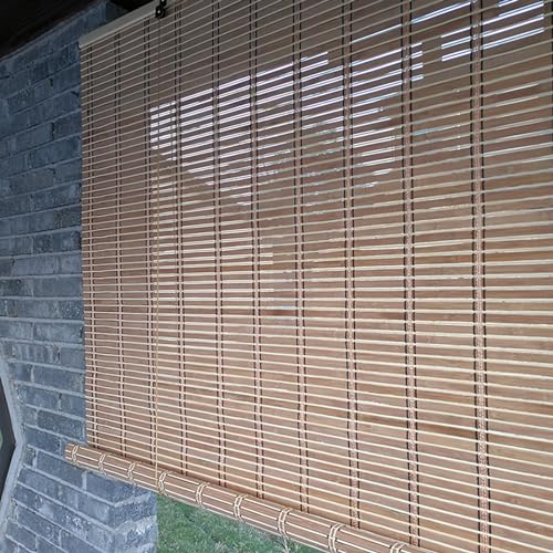Stores enrouleurs en bambou rétro sur mesure 150x250cm - 5