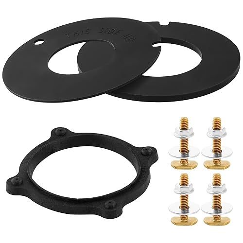 385311462 & 385310063 Kit de sellado de brida de inodoro para RV, compatible con selladorVacuFlush, 385316140,385311462 RV Flush Seal y 385310063 RV