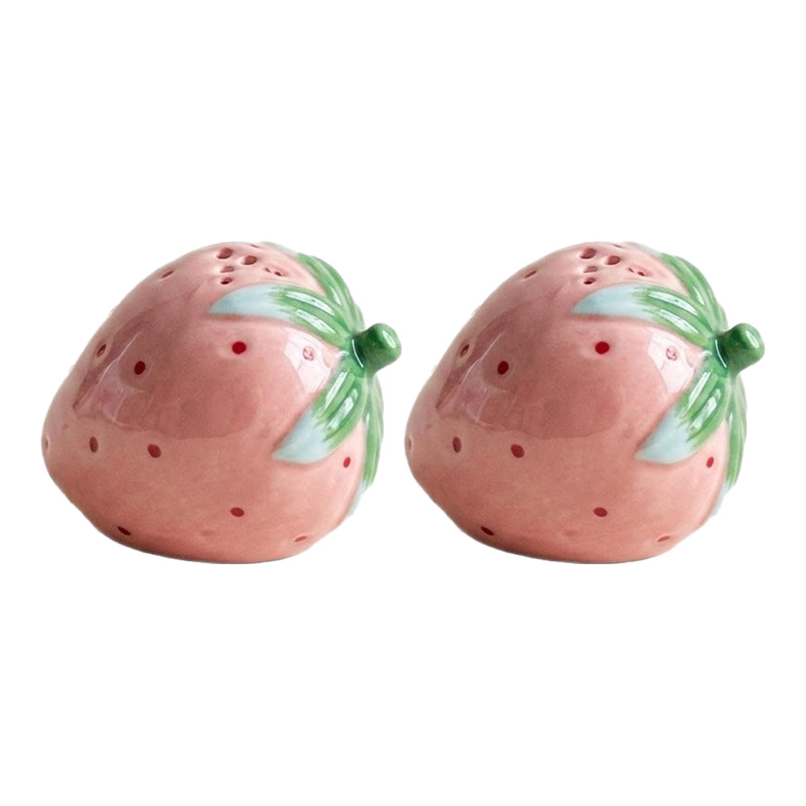OSALADI 2 ceramiczne solniczki i pieprzniczki, miniaturowa dekoracja