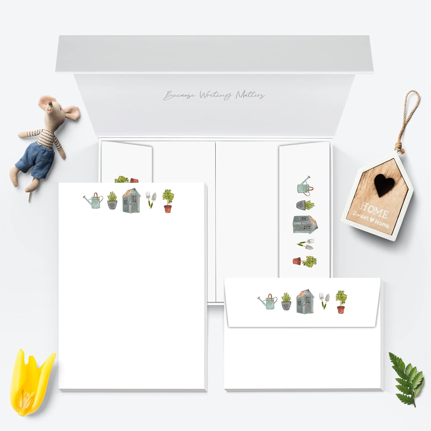Me Loovely Summer Garden Letter Writing Paper and Envelopes Set A5 Size Papers Stationery Supplies, White, 10 - With Gift Envelope - Image 5