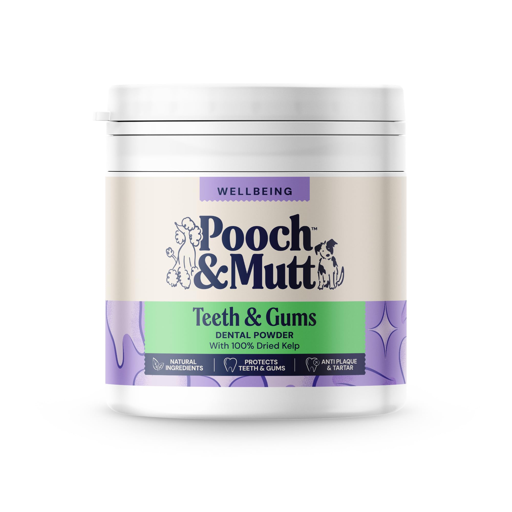 Pooch & Mutt - Dog Dental Powder, Tartar & Plaque Remover (Teeth Cleaning Product For Dogs Dental Care), 100g (external product packaging design may vary)