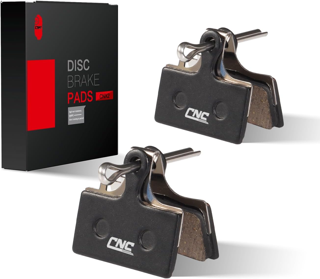 2 Pairs Bicycle Disc Brake Pads for Shimano Deore XT Br-M8000 M785 XTR M9000 SLX M7000 M675 M666, Resin Organic