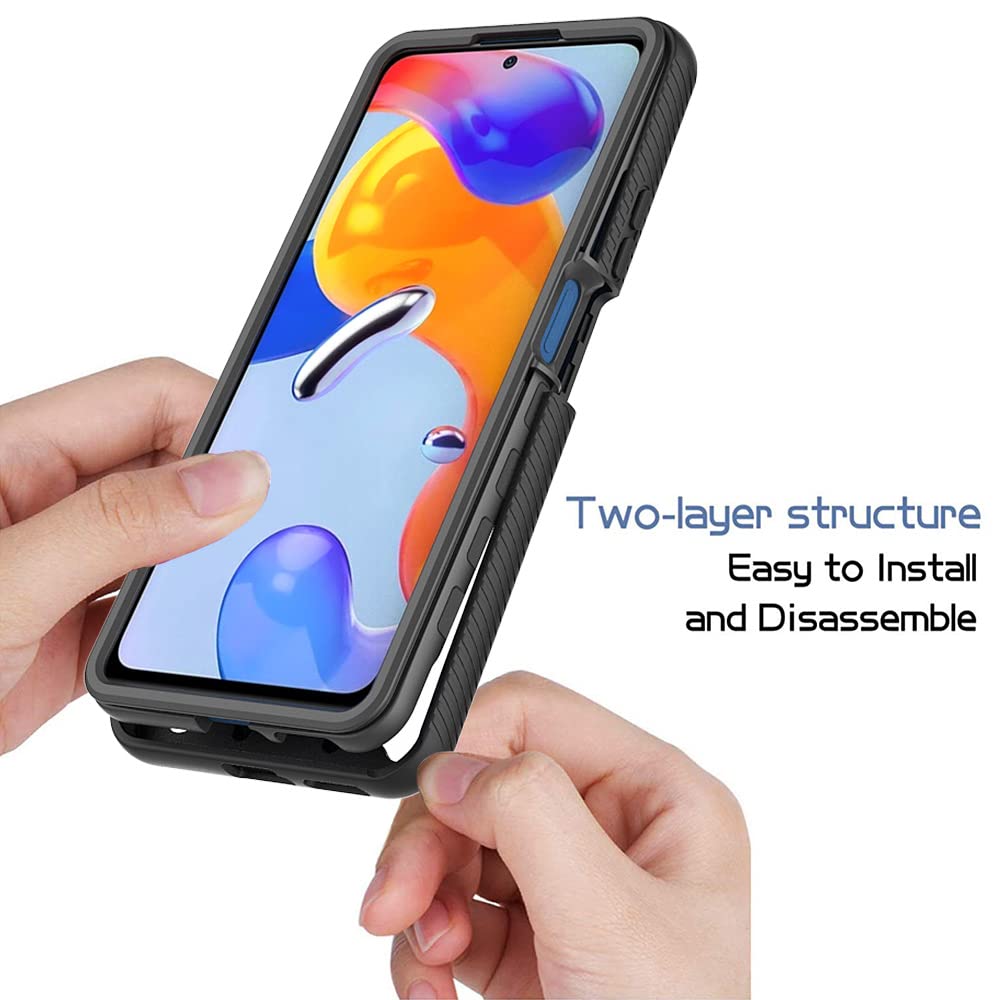 Cover Per Xiaomi Redmi Note 11 Pro 5G/4G, Trasparente Antiurto Con Protezione Schermo Integrata - 2