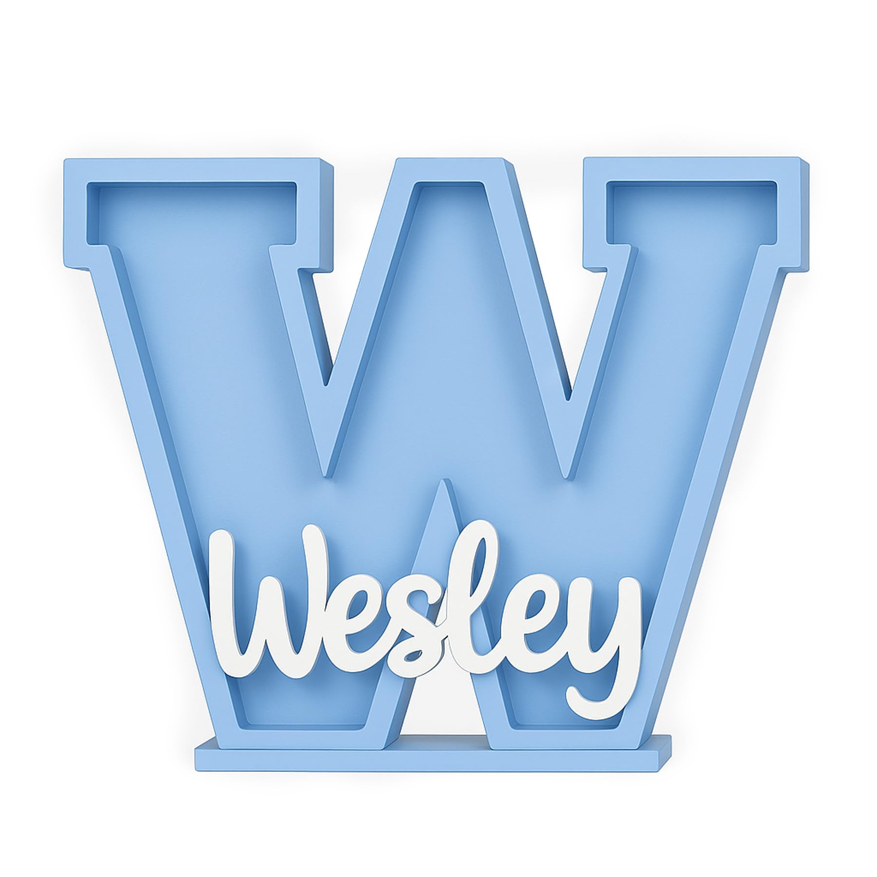 Personalisiertes Sparschwein für Kinder mit individuellem Namen – Große 25,4 cm oder 17,8 cm Holzbuchstaben Initiale Spardose – einzigartiges Geburtstagsgeschenk für Jungen und Mädchen (wählen Sie 26