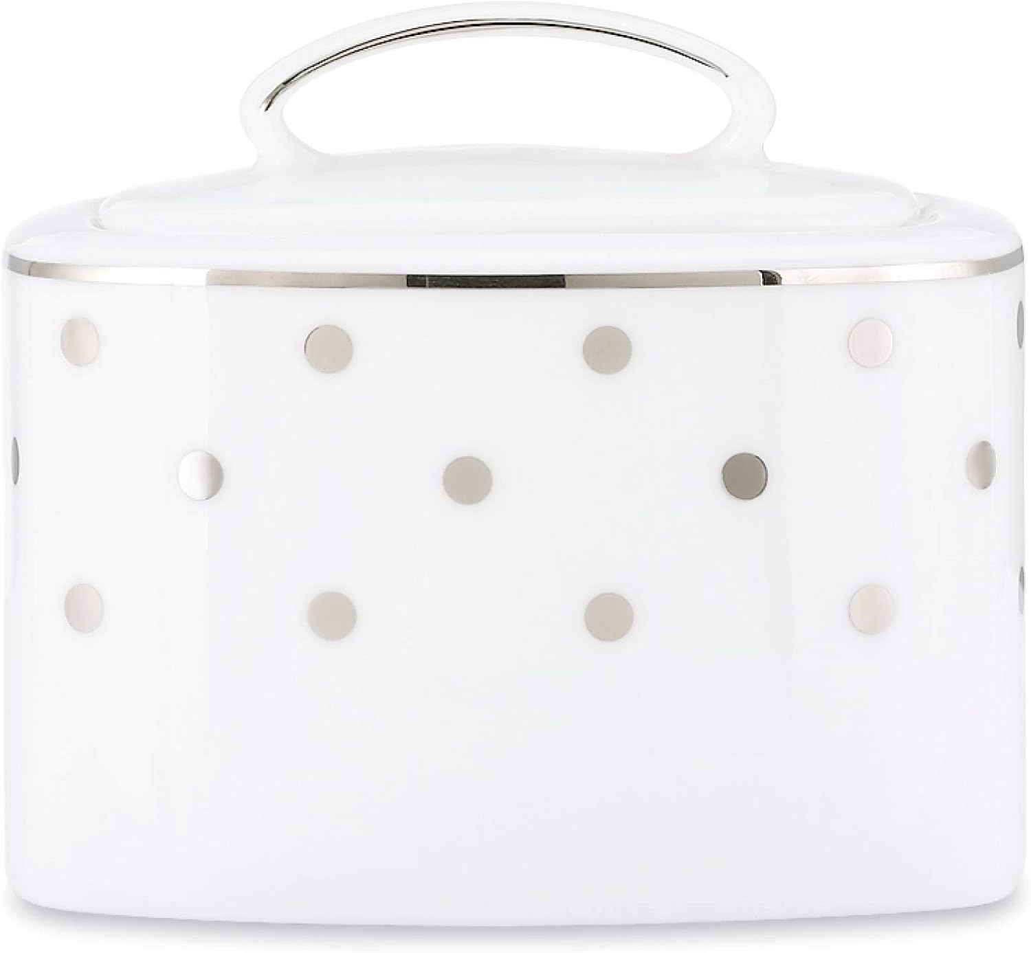 Amazon Kate Spade Larabee Road Platinum Sugar Bowl W /蓋 Kate spade