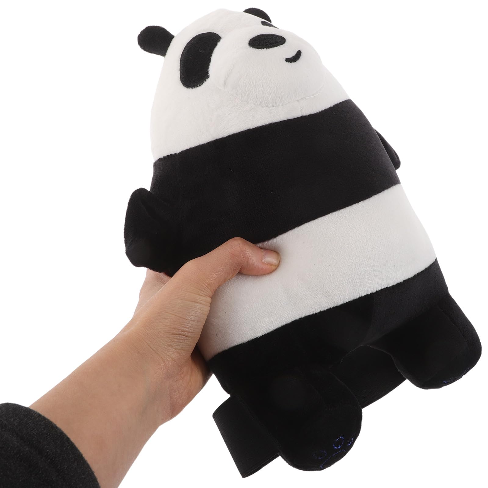 Kichvoe Ginocchiere da Sci Panda in Peluche 1 Paio per Ragazzi | Regolabili Cinghie, Alta Resistenza All’abrasione, per Sci e Skating, Protezione Outdoor