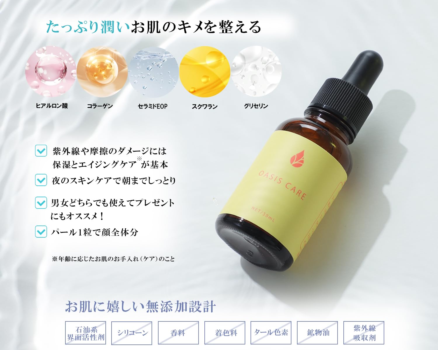 Amazon.co.jp: OASIS CARE ビタミンC 誘導体 セラム 美容液 30ml 毛穴