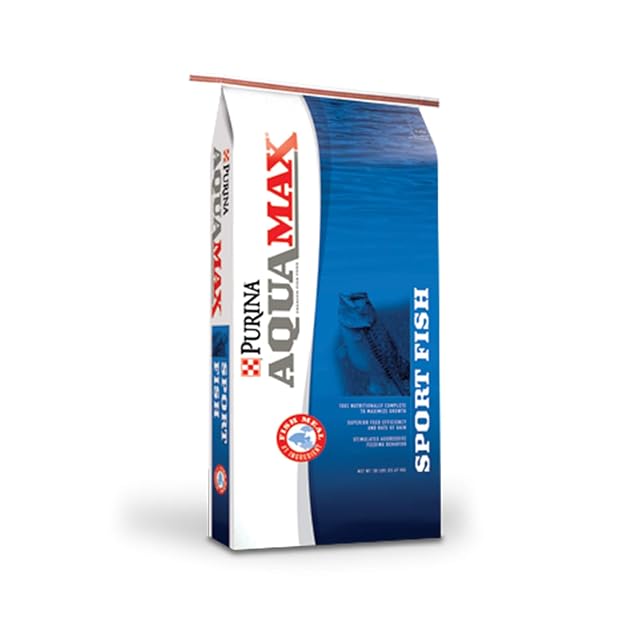 Purina Aquamax Sportfish MVP Game Fish Feed for Bass Bluegill Trout 50 Pound 50 LB Bag