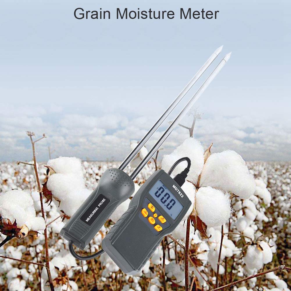 Fydun Medidor de humedad de grano Pantalla LCD Digital Probador Sensor Inteligente para Maíz Trigo Arroz Frijol