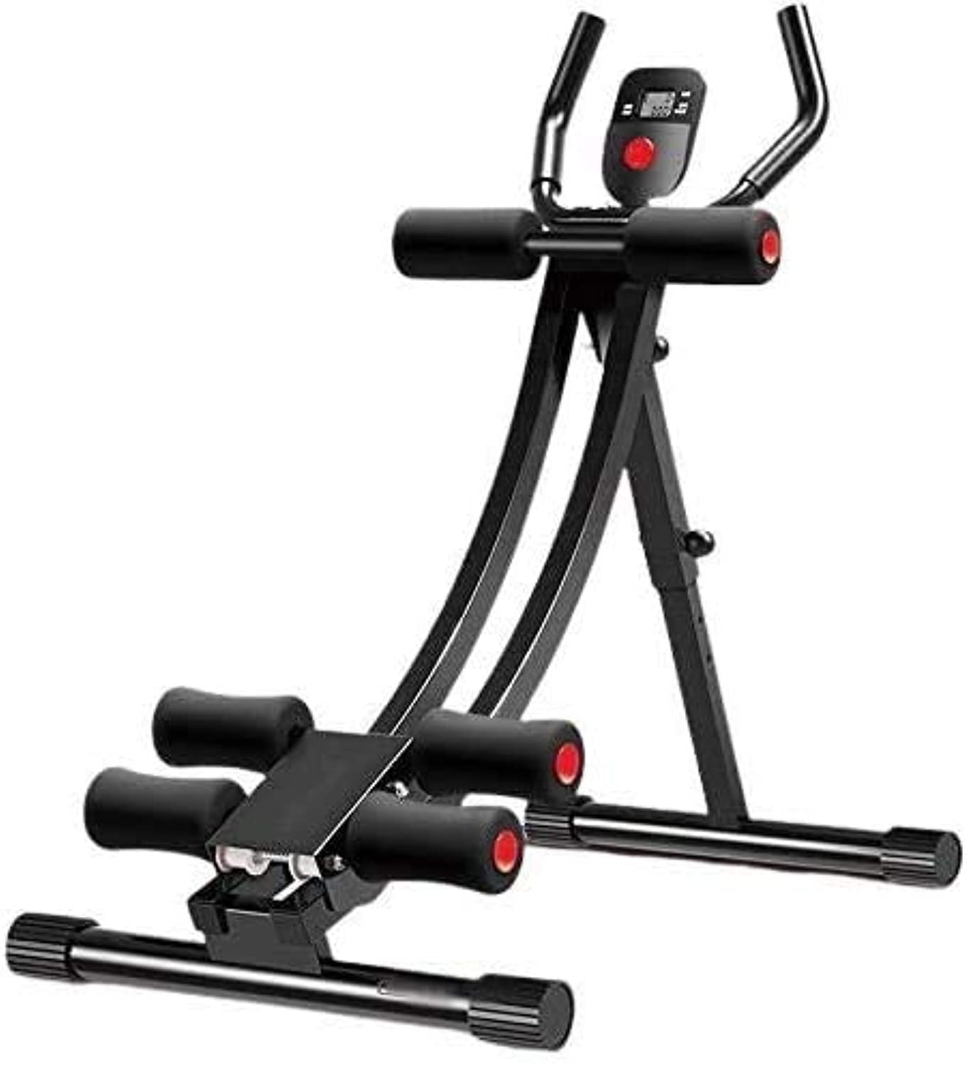 Max Strength - Abdominal Trainers, Adjustable 2 In 1 Power Plank and Sit Up Bench Core Exercise Machine with LED Display Waist Trainer 5 Minutes Shaper Vertical Trainer Fitness Equipment