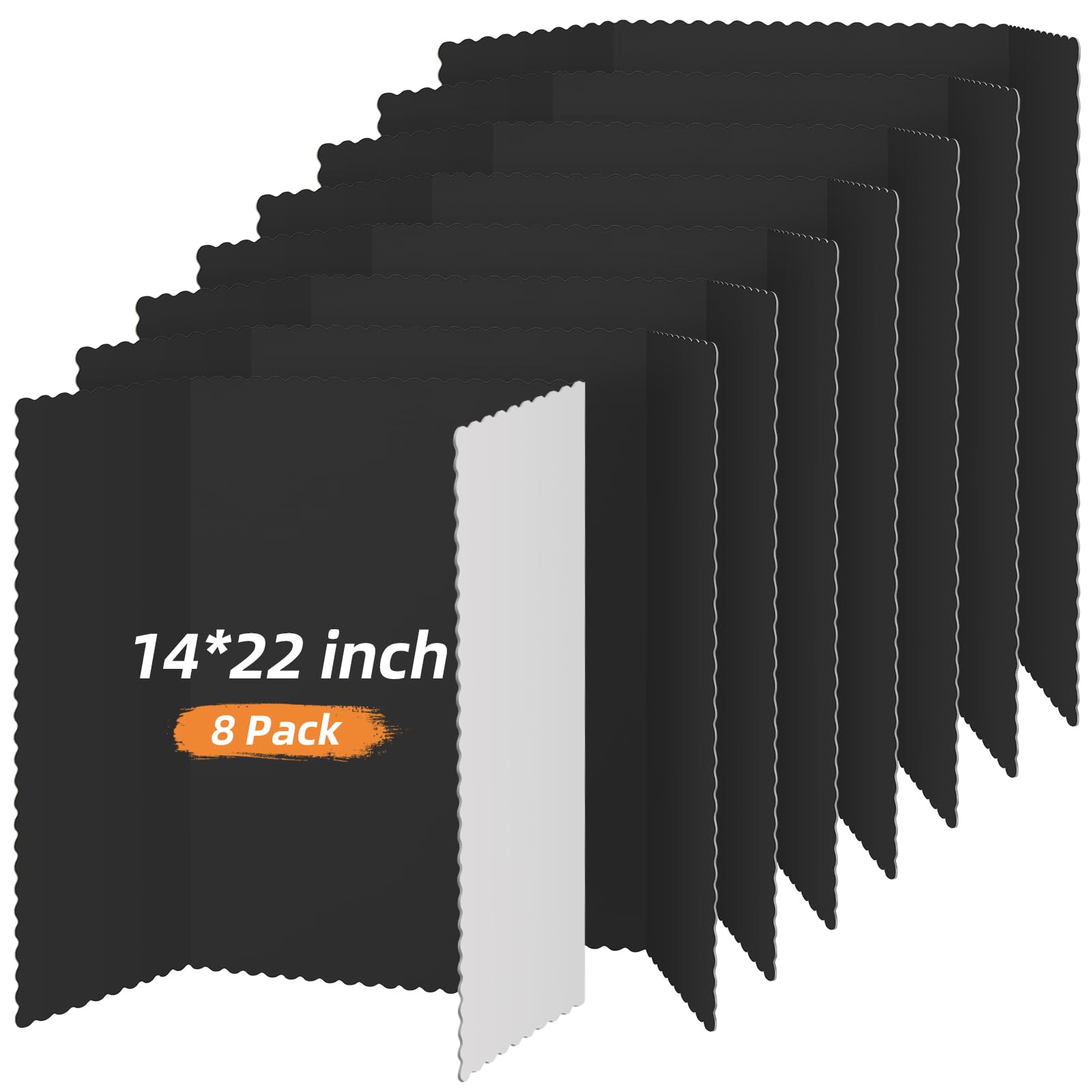 ☆ 1/64 Creative Display Board LR　　　【限定3】 Henoyso 8 Pcs 14 x 22 Inch Black Trifold Poster Board Large Tri