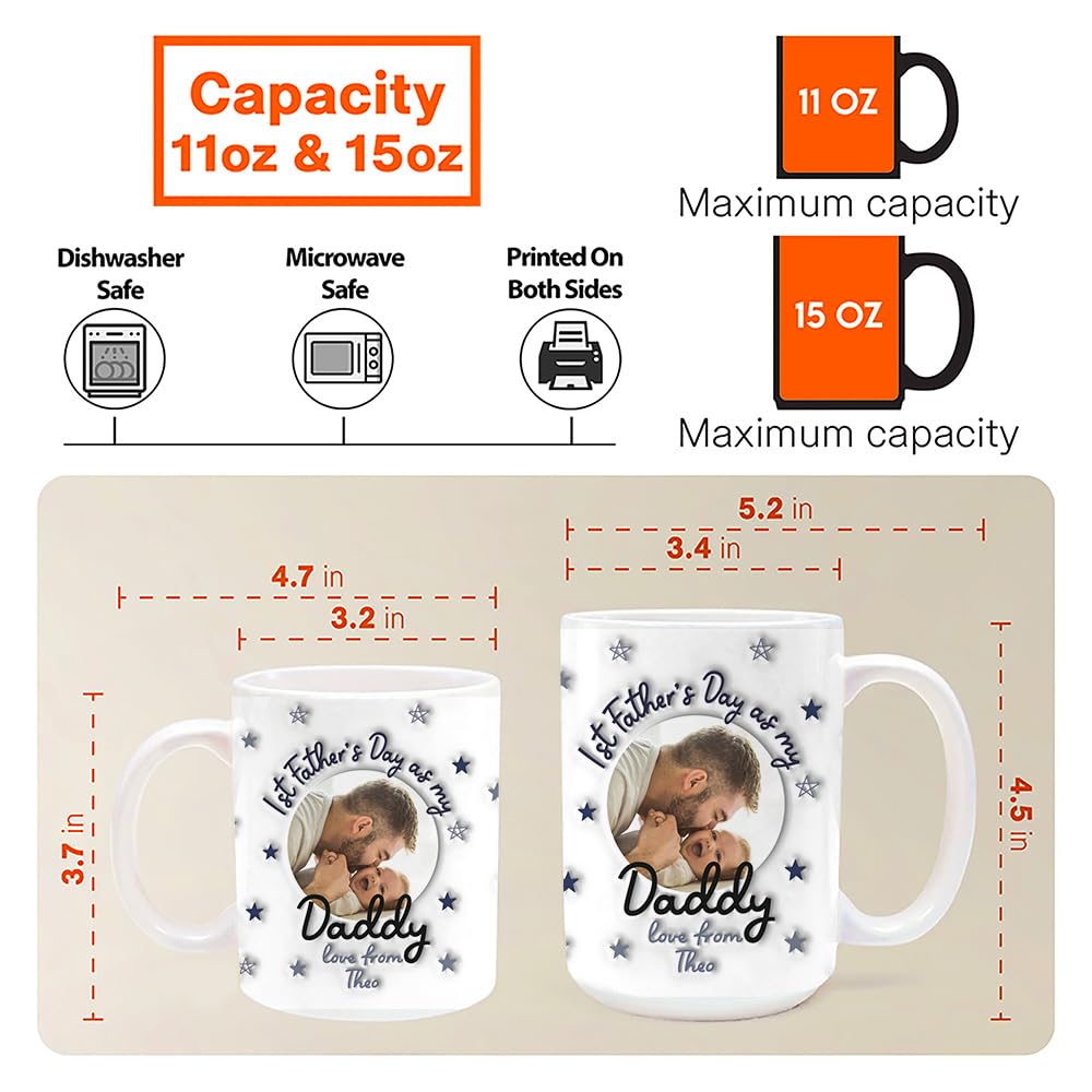 Tazza Papà Gamer Colorfamily - Ceramica 11 Oz, Design Divertente