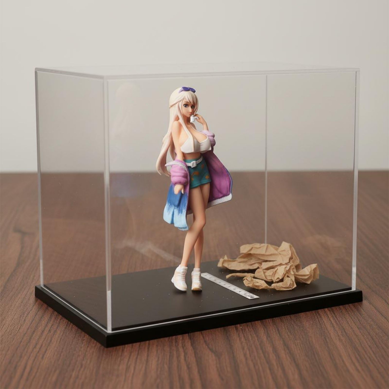 Figurina Fashion Resina Statuetta Miniatura Personaggio con Abbigliamento Moderno E Postura Dinamica per Costruzione di Scene Esposizione di Modelli, Mo223061