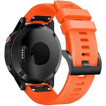 Quickfit Silicone Watch Band Compatible with Garmin fenix 8 47mm/Fenix 7/Fenix 6/Fenix 5, 22mm wristband straps for Garmin Fenix E 47mm/Fenix 5 plus/Fenix 6 Pro/Fenix 7 Pro