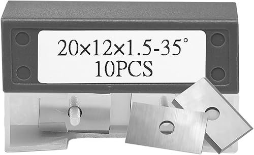 Miniatura 1 de Cuadrado 0.787 in 0.787 pulgadas insertos de carburo cuchillas cortador 2 bordes 0.787x0.472x0.059 in para carpintería Surco de superficie ranurado