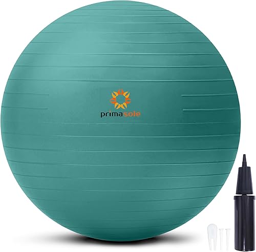 primasole Pelota de ejercicio para equilibrio, estabilidad, entrenamiento, yoga, pilates en casa, oficina y gimnasio, pelota de parto para embarazo,